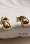 3 mm Altın Top Küpe