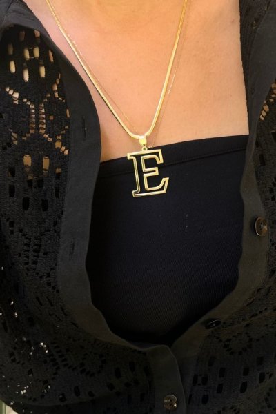 14 Ayar Altın Harf Kolye Ucu Modeli