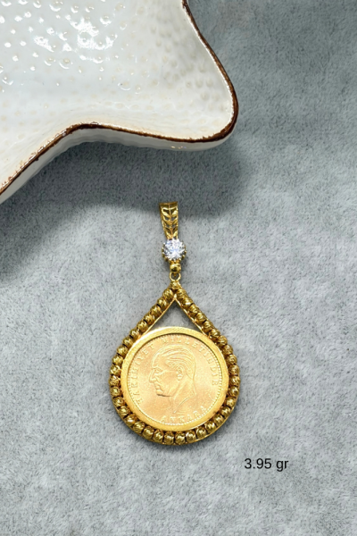 14 Ayar Dorikalı Altın Kolye Ucu