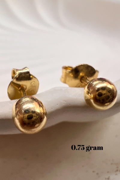 3 mm Altın Top Küpe