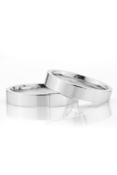 4 mm Düz Klasik Gümüş Alyans