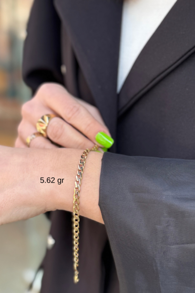 5 mm Gurmet Modeli Altın Bileklik