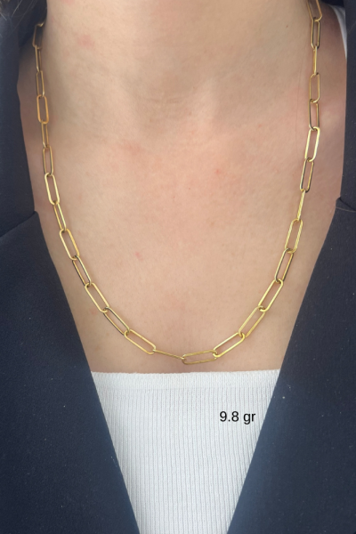 55 cm Ataç Model Altın Zincir Kolye