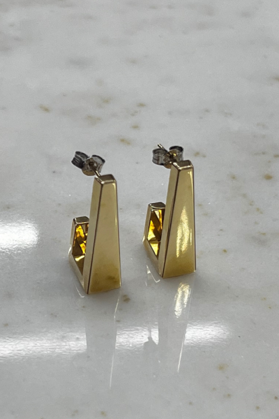 Cyrus Model Altın Küpe