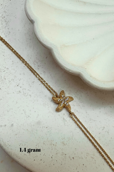 Deniz Yıldızı Model Altın Bileklik