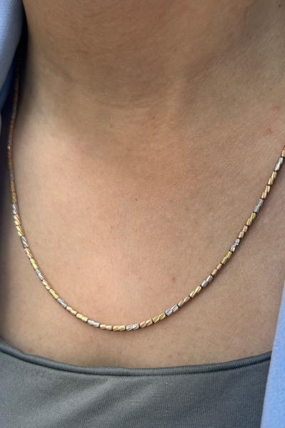 Dorika Modelli 55 cm Altın Kolye 