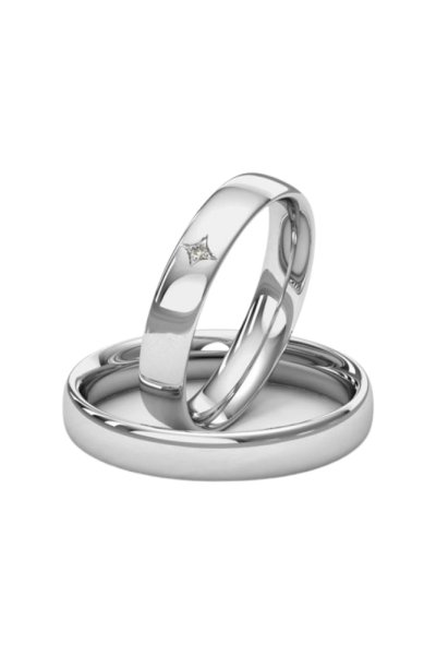 6 MM STAR GÜMÜŞ ALYANS