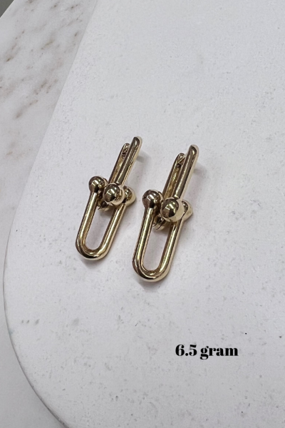 Fany Model Altın Küpe Modeli