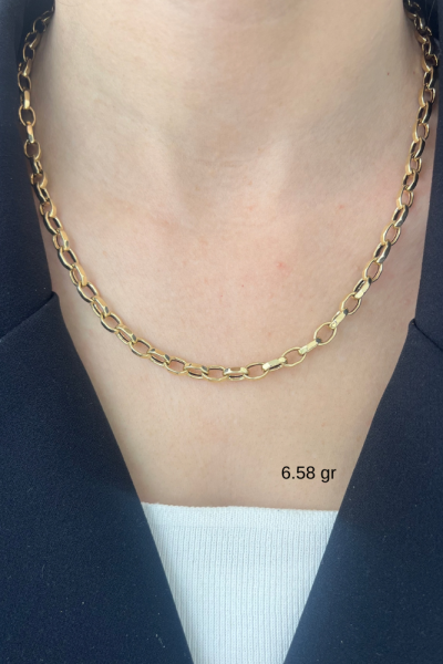 Kalemli Ataç Modeli Altın Kolye