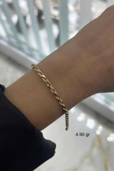 Kalemli Burgu Altın Bileklik Modeli