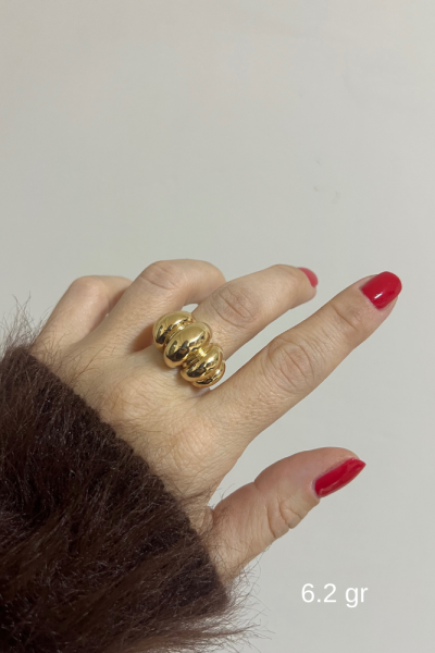 Maxi Midye Model Altın Yüzük