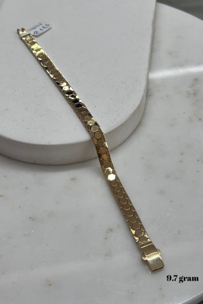 Petek Model 14 Ayar Altın Bileklik 