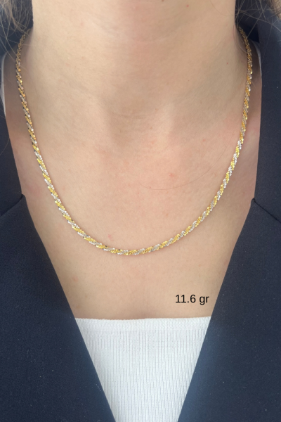 Pırıltı Altın Kolye Modeli