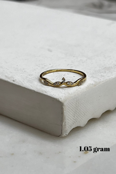 Prenses Model Minimal Altın Yüzük