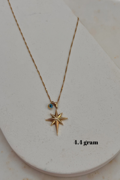 Sirius Yıldızı Altın Kolye Modeli