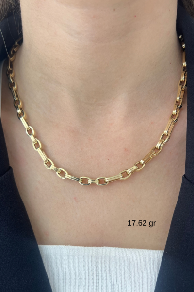 Tasarım Zincir Model Altın Kolye