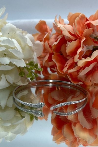 ZARİF YILAN GÜMÜŞ BİLEZİK