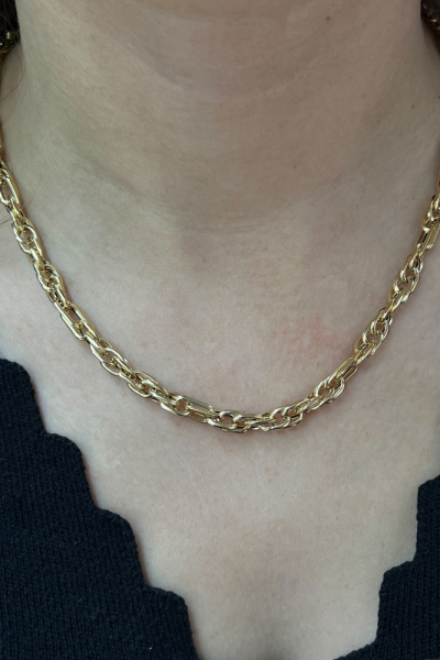 Zincir Modeli Altın Kolye Modeli